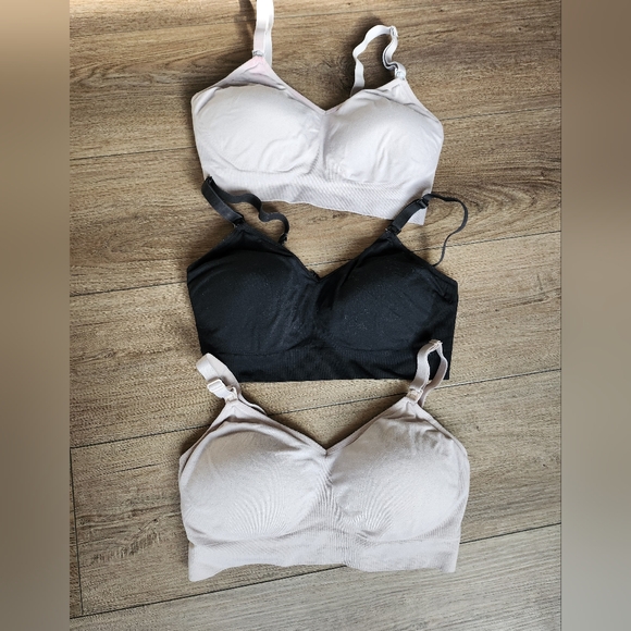 Set of 3 Auden Nursing Snap down bras Size medium - Picture 2 of 14